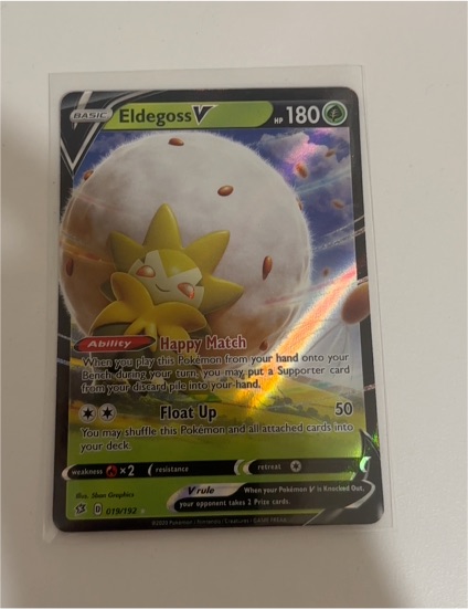 2020 Pokémon Rebel Clash #019 Eldegoss V — front