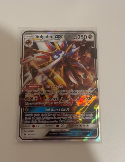 2017 Pokémon TCG Sun & Moon #89/149 Solgaleo GX — front