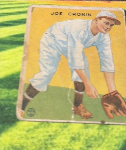 1933 Goudey #109 Joe Cronin — front
