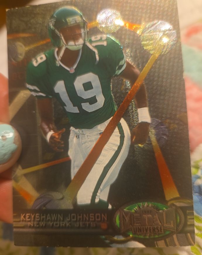 1997 Fleer Metal Universe #78 Keyshawn Johnson — front