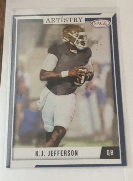 2024 SAGE Artistry #14 K.J. Jefferson — front