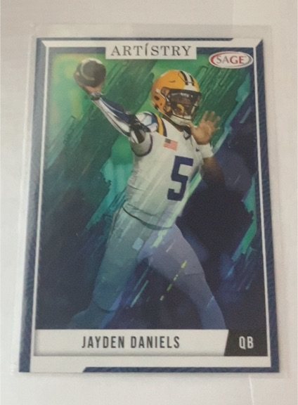 2024 Sage Artistry #59 Jayden Daniels — front