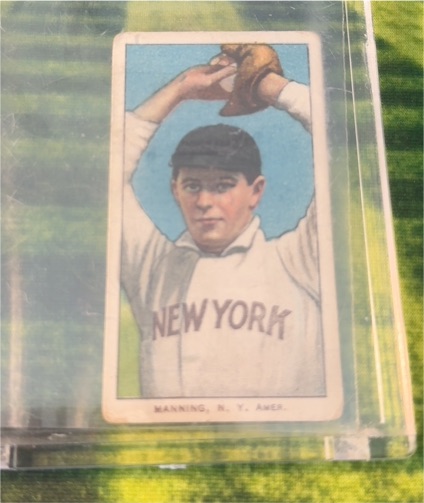1909-11 T206 #350-460 Rube Manning — front