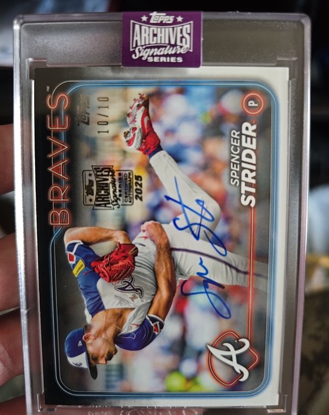 2025 Topps Archives Signature Series #10 Spencer Strider — front