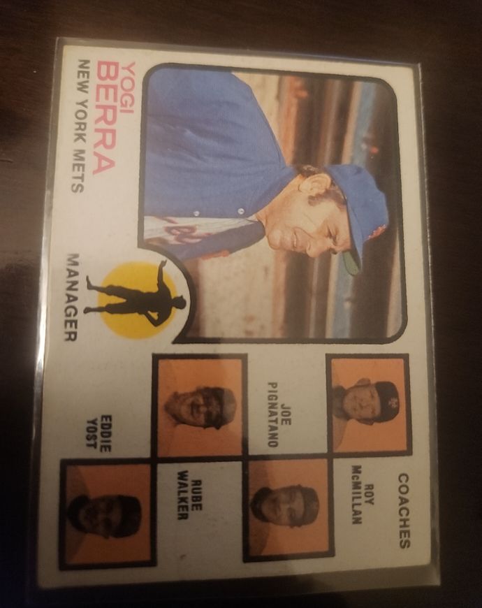 1973 Topps #257 Yogi Berra Mets Manager/Coaches — front