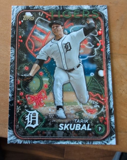 2024 Topps Holiday #H144 Tarik Skubal — front