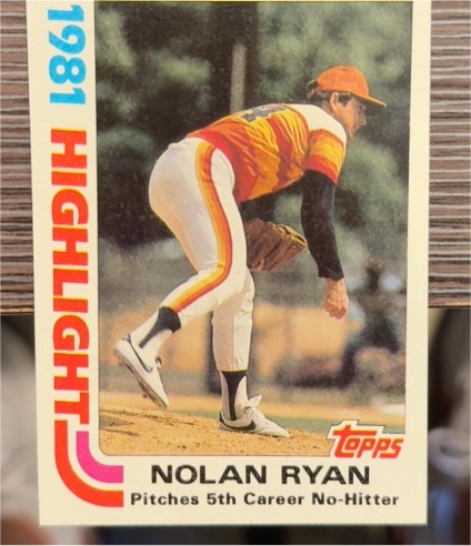 1982 Topps #5 Nolan Ryan — front