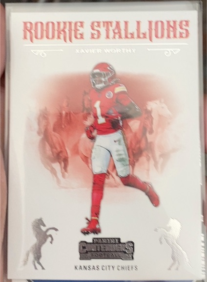 2024 Panini Contenders #7 Xavier Worthy Rookie Stallions — front