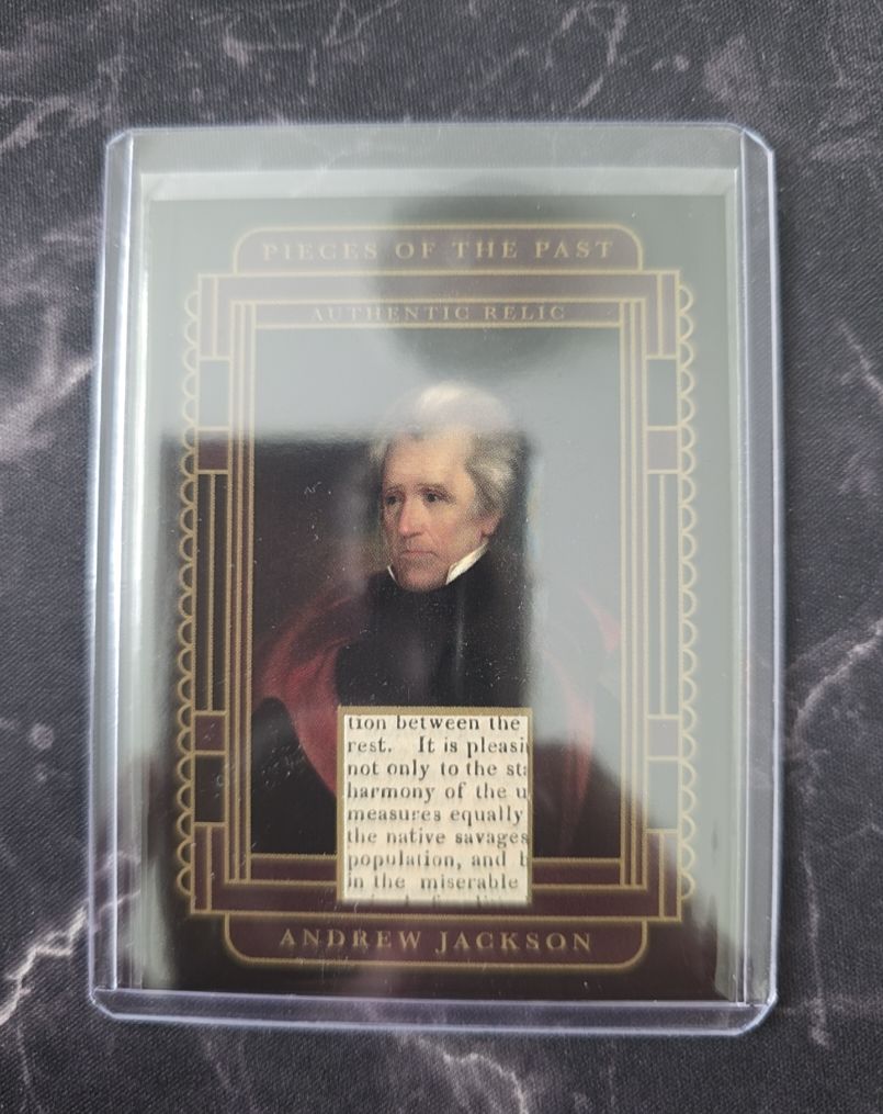 2025 Pieces of the Past Andrew Jackson Authentic Relic — front