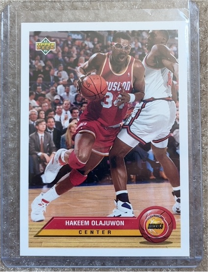 1992-93 Upper Deck McDonald's #P15 Hakeem Olajuwon — front