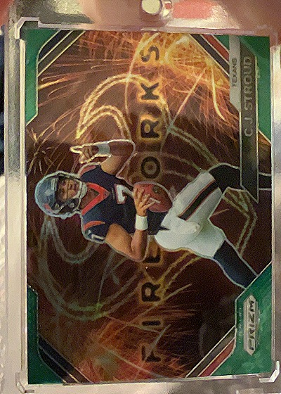 2023 Panini Prizm Fireworks #F-10 C.J. Stroud — front