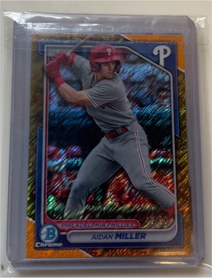 2024 Bowman Chrome #BCP-213 Aidan Miller — front