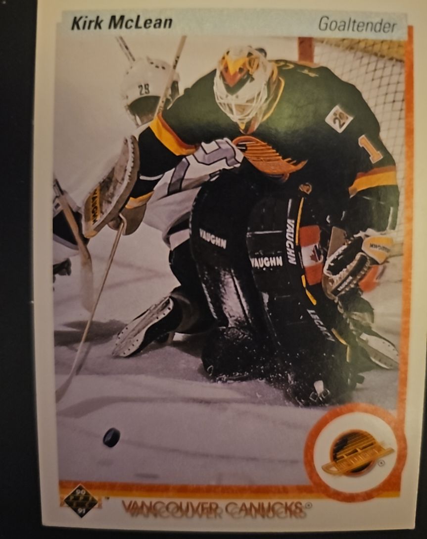 1990-91 Upper Deck #278 Kirk McLean — front