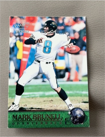2000 Pacific Football #165 Mark Brunell — front