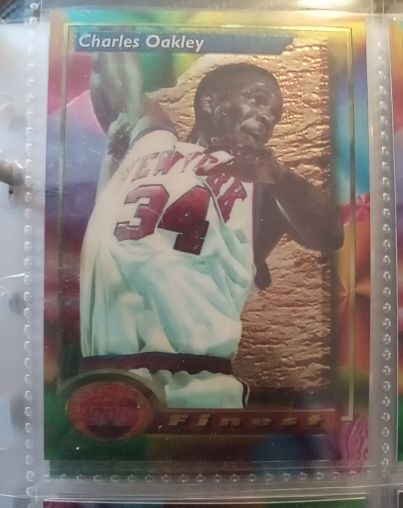 1993-94 Topps Finest #144 Charles Oakley — front