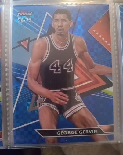 2023-24 Topps Finest #124 George Gervin — front