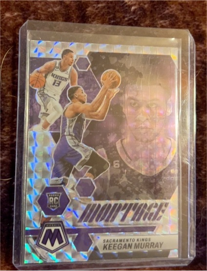 2022-23 Panini Mosaic #27 Keegan Murray Montage Sacramento Kings — front