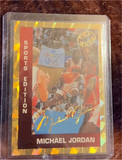 1992-93 Sports Edition Top Guns Michael Jordan — front