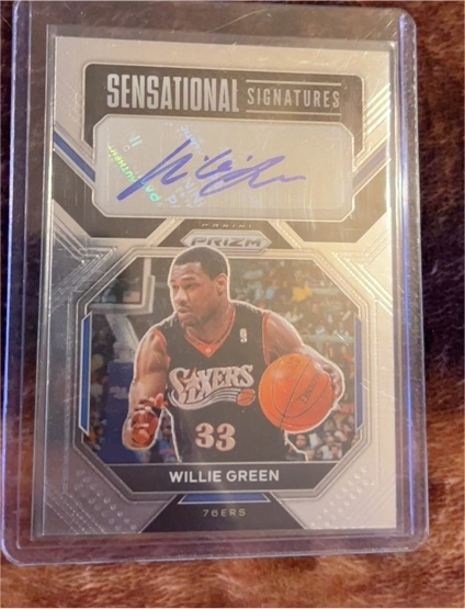 2022-23 Panini Prizm #SS-WG Willie Green Sensational Signatures Auto — front