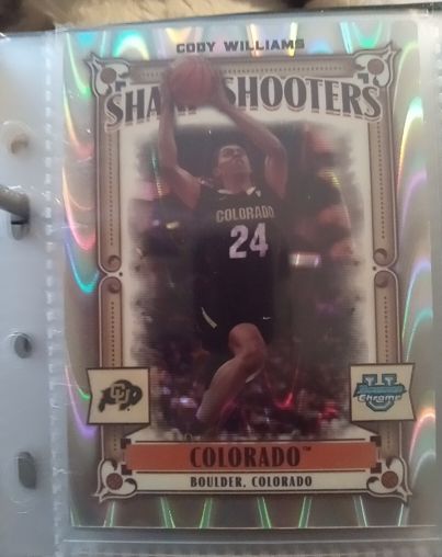 2023-24 Bowman University Chrome #SS-10 Cody Williams Sharp Shooters — front