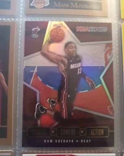 2020-21 Panini NBA Hoops #3 Bam Adebayo Lights Camera Action — front