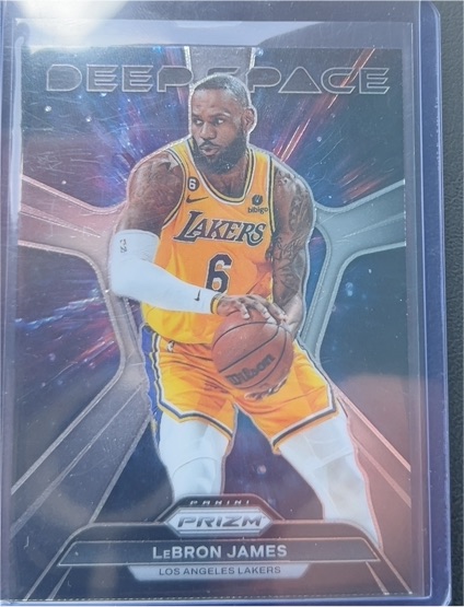 2023-24 Panini Prizm #7 LeBron James Deep Space — front
