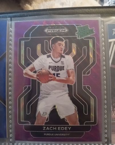 2022 Panini Prizm Draft Picks Rated Prospect Zach Edey — front