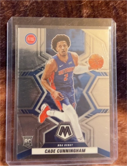 2021-22 Panini Mosaic #261 Cade Cunningham NBA Debut Rookie — front
