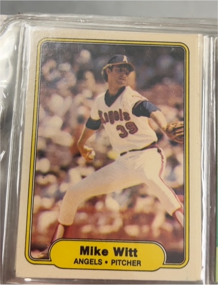 1982 Fleer #473 Mike Witt — front
