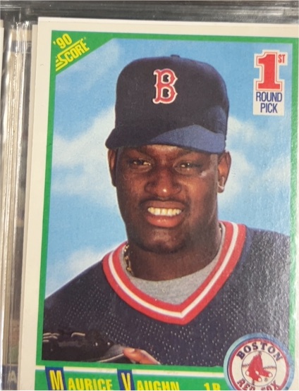 1990 Score #675 Maurice Mo Vaughn — front