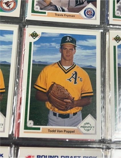 1991 Upper Deck #53 Todd Van Poppel — front