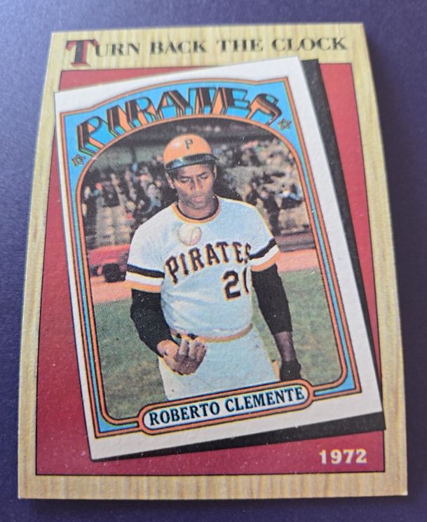 1987 Topps Turn Back the Clock #313 Roberto Clemente — front