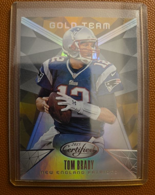 2015 Panini Certified Gold Team #GT1 Tom Brady — front