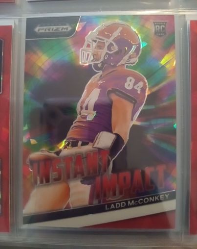 2024 Panini Prizm Draft Picks Instant Impact #II-LM Ladd McConkey — front