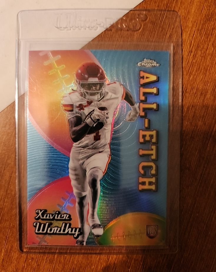 2024 Topps Chrome All-Etch #CAE-XW Xavier Worthy — front