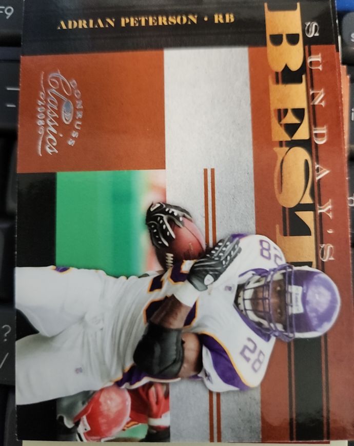 2008 Donruss Classics Sunday's Best #SB-9 Adrian Peterson — front