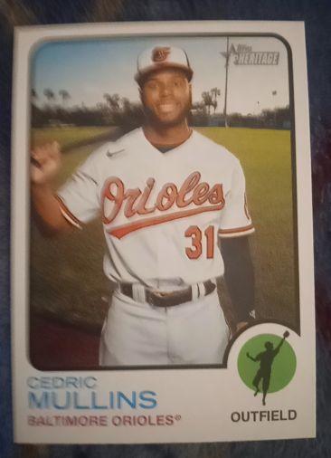 2022 Topps Heritage #232 Cedric Mullins Baltimore Orioles — front