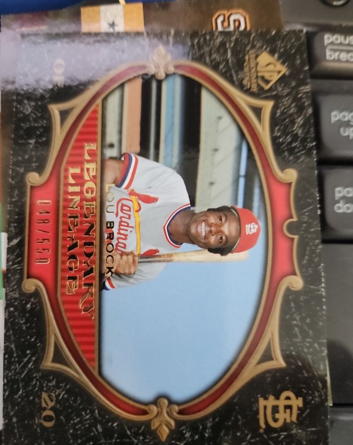 2007 SP Legendary Cuts Legendary Lineage #D 148 Lou Brock — front