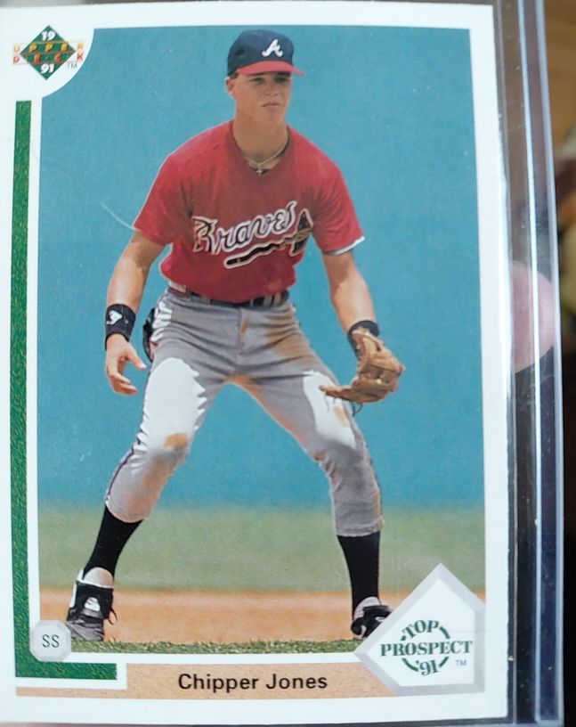 1991 Upper Deck #55 Chipper Jones — front