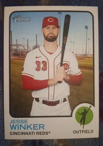 2022 Topps Heritage #315 Jesse Winker — front