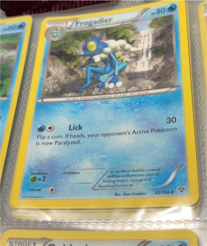 2014 Pokémon XY #40 Frogadier — front