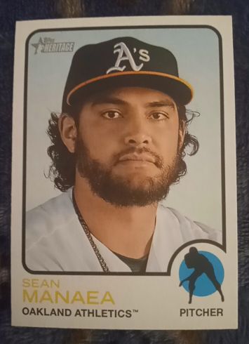 2022 Topps Heritage #322 Sean Manaea — front