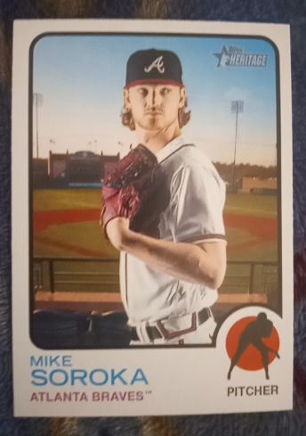 2022 Topps Heritage #194 Mike Soroka — front