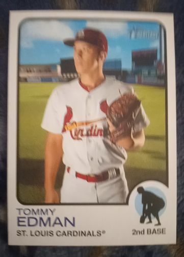 2022 Topps Heritage #143 Tommy Edman — front
