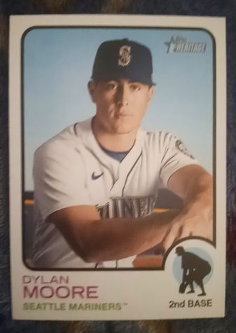 2022 Topps Heritage #251 Dylan Moore — front