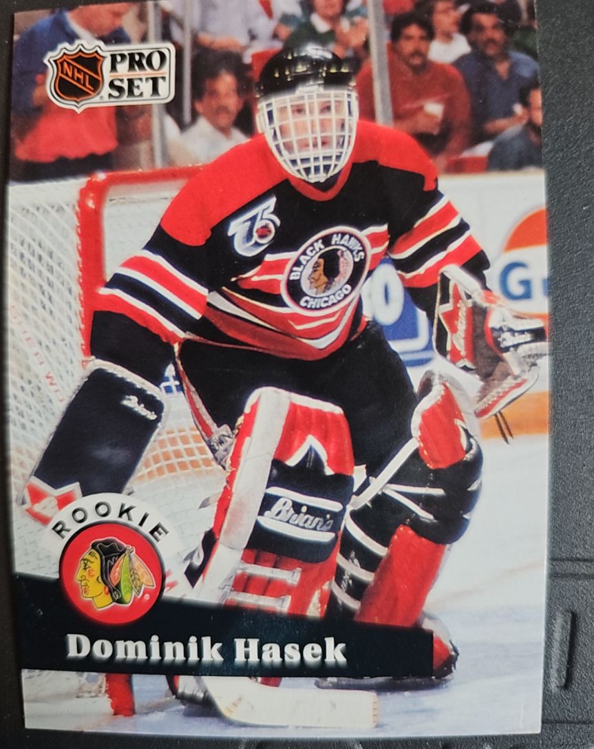 1991-92 Pro Set #529 Dominik Hasek Rookie — front
