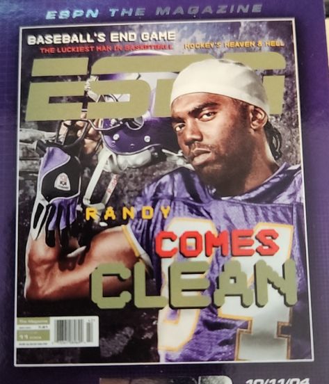 ESPN The Magazine October 11, 2004 Randy Moss Cover — front