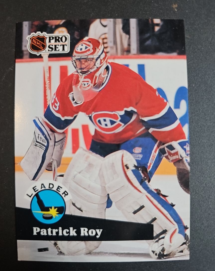 1991-92 Pro Set #599 Patrick Roy — front