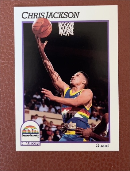 1991-92 NBA Hoops #52 Chris Jackson — front