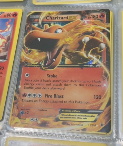 2014 Pokémon TCG Flashfire #11 Charizard EX — front